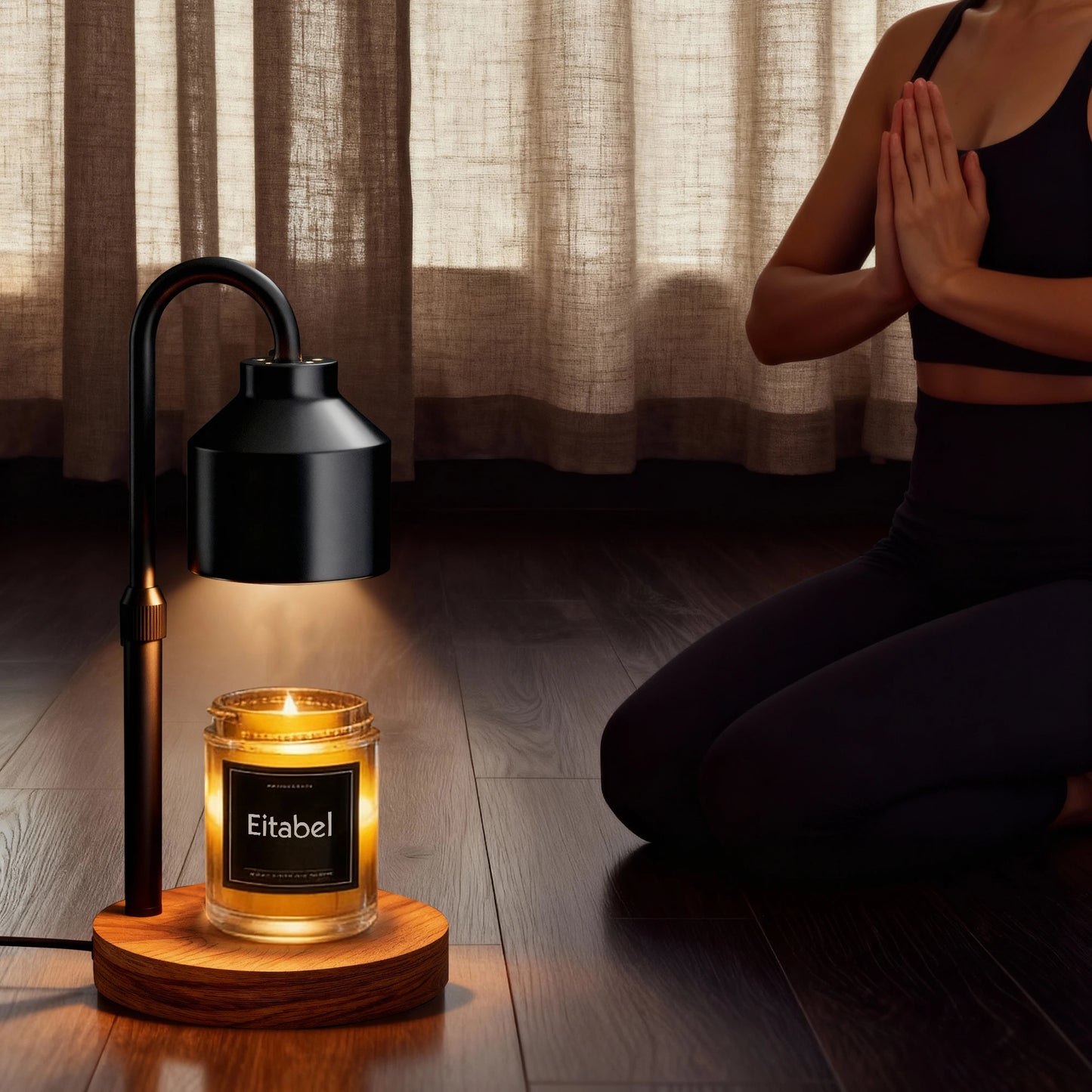 Height-Adjustable Electric Candle Warmer Lamp