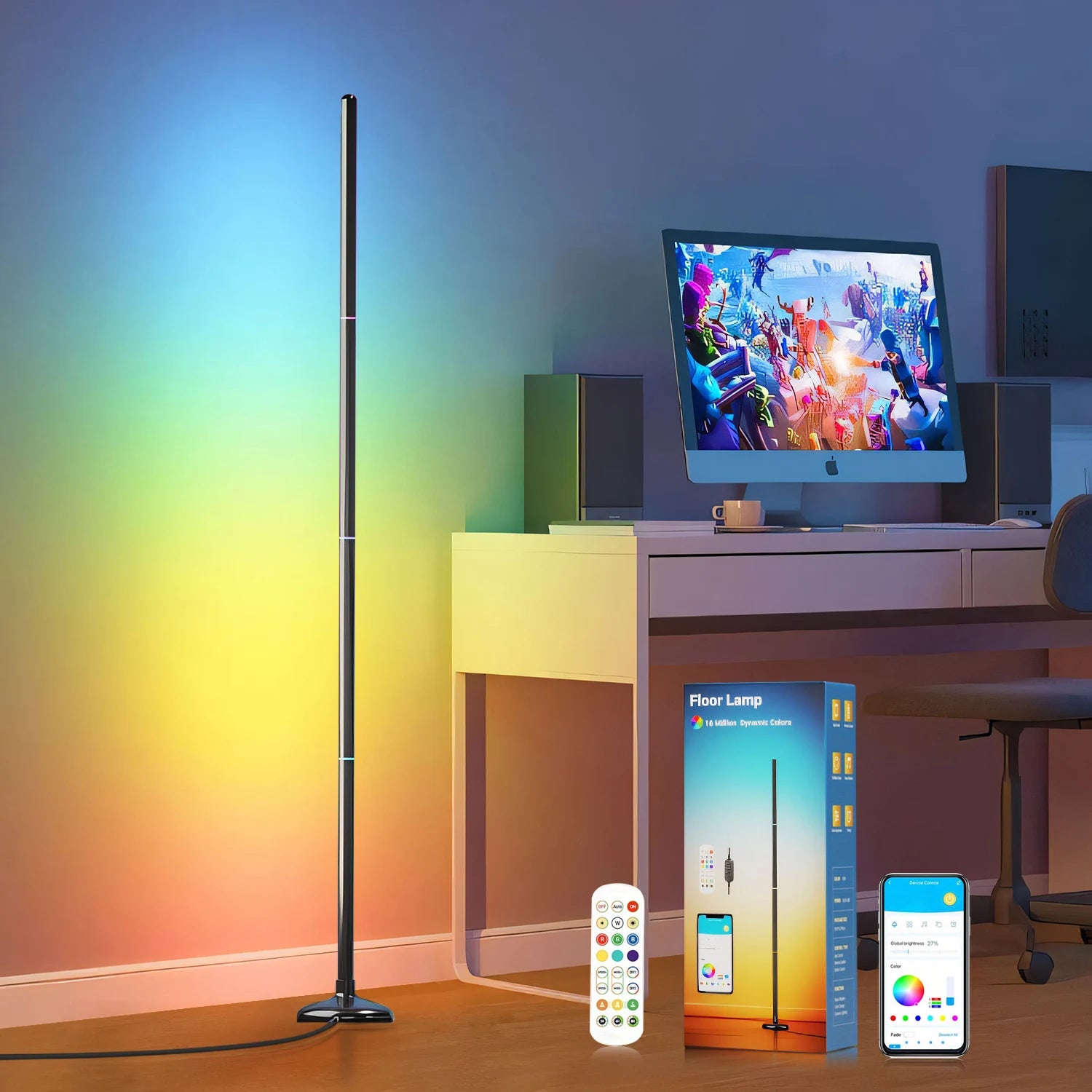 RGB Color Changing Floor Lamp