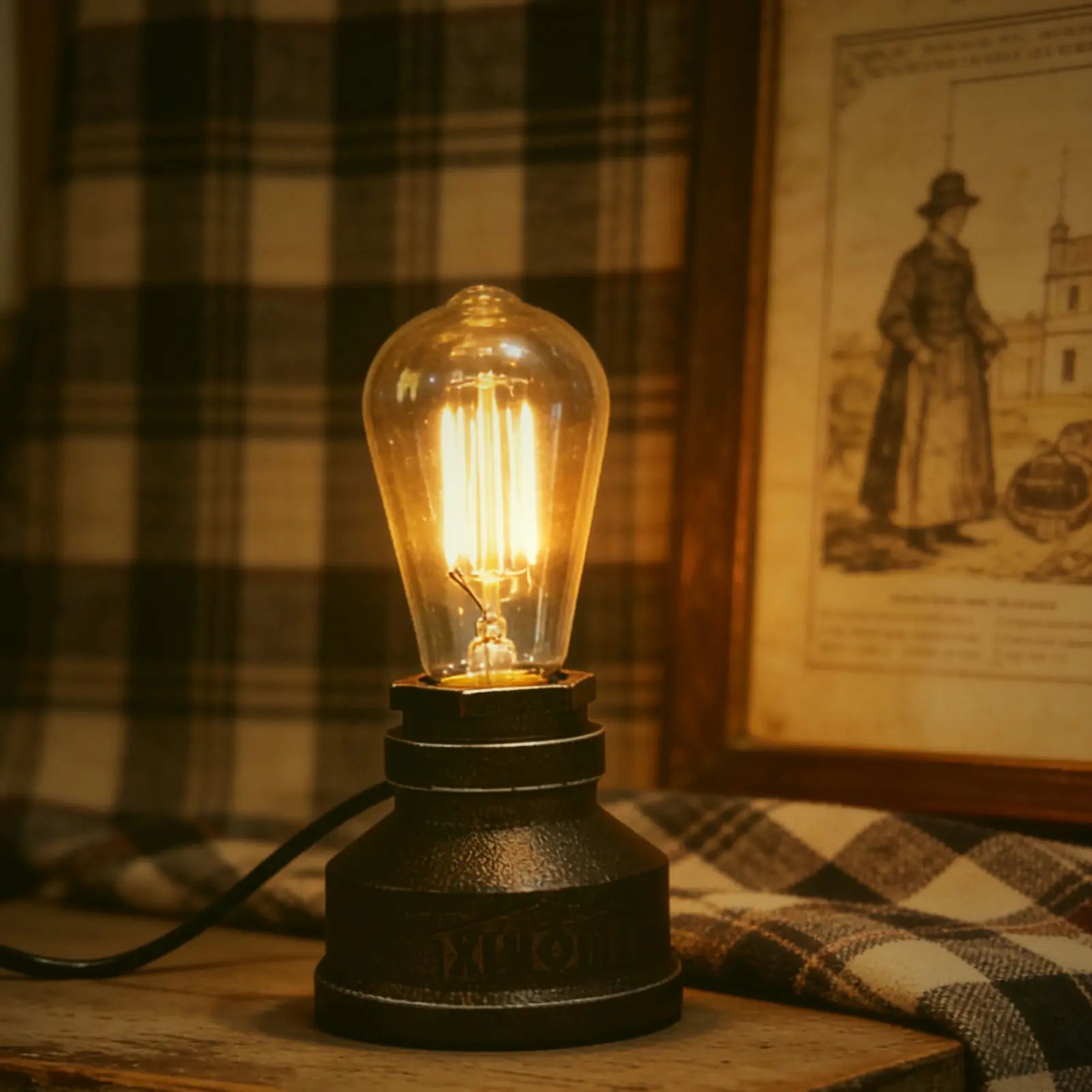 XIHOME Steampunk Water Pipe Desk Lamp Base