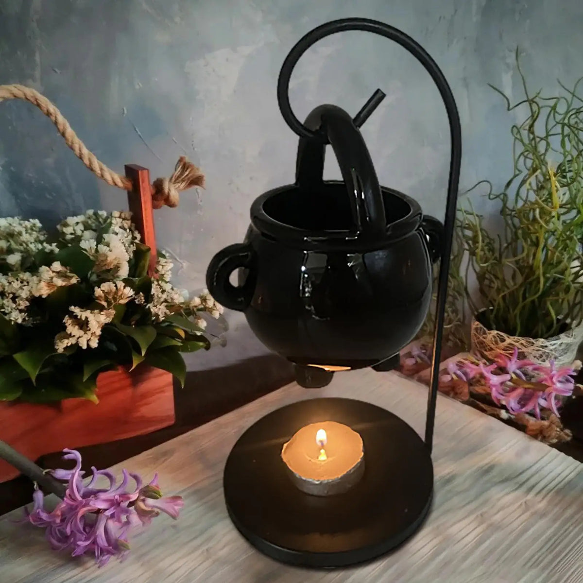 Hanging Witch Cauldron Wax Melt Burner