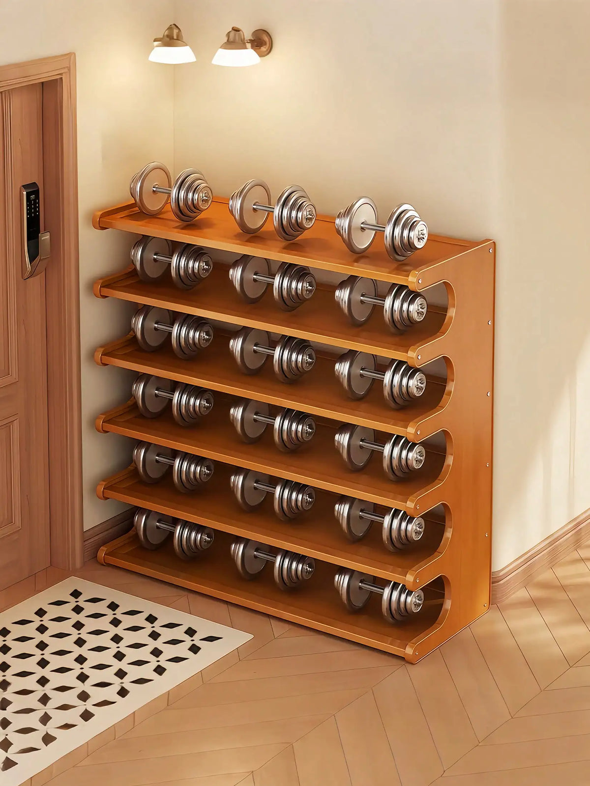 6-Tier Bamboo Shoe Organizer Rack