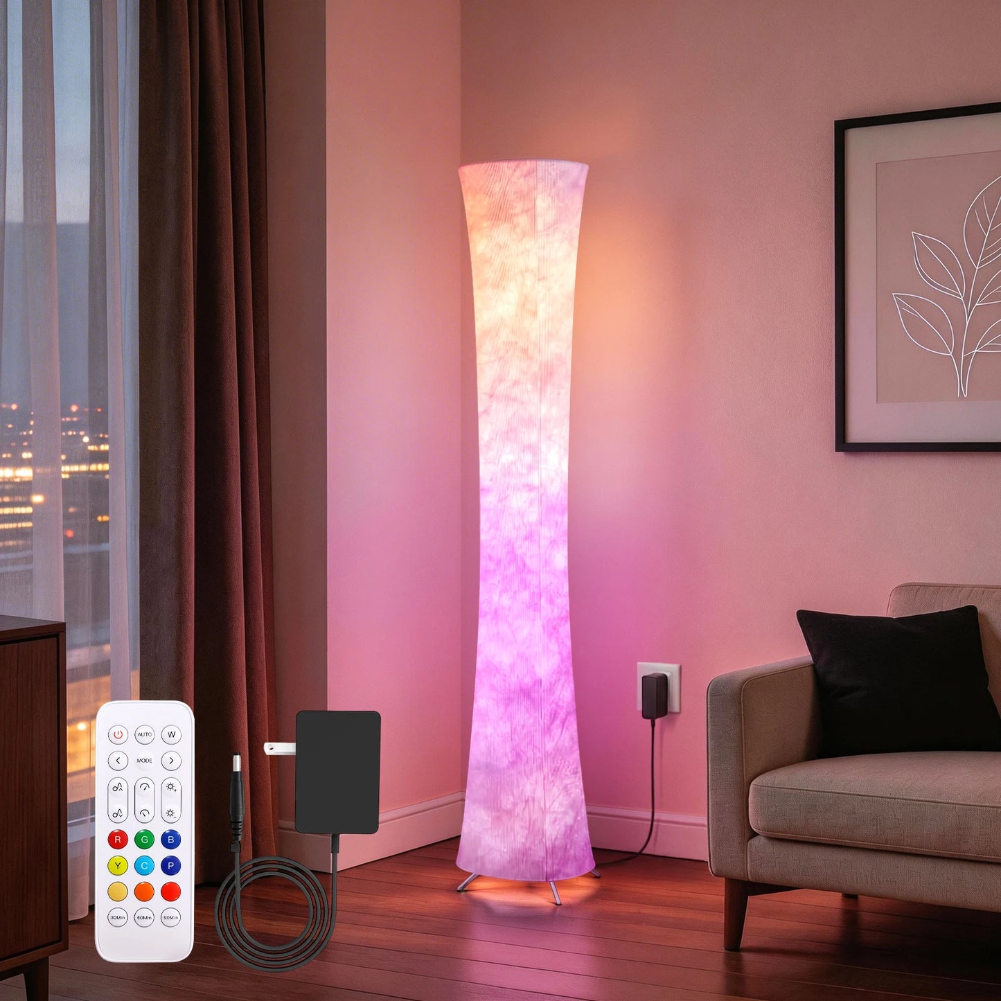 Modern Smart RGB Corner Floor Lamp