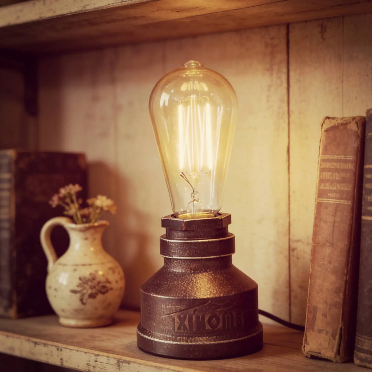 XIHOME Steampunk Water Pipe Desk Lamp Base