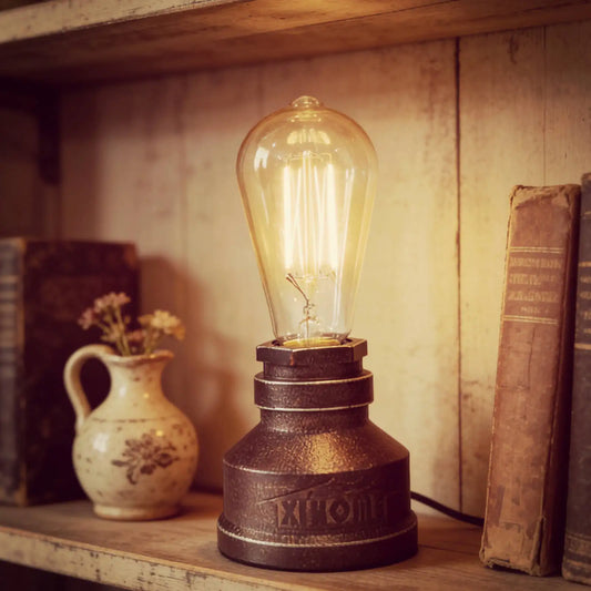 XIHOME Steampunk Water Pipe Desk Lamp Base
