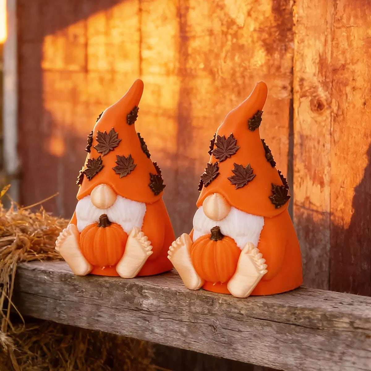Harvest Festival Pumpkin Gnome Doll Ornament
