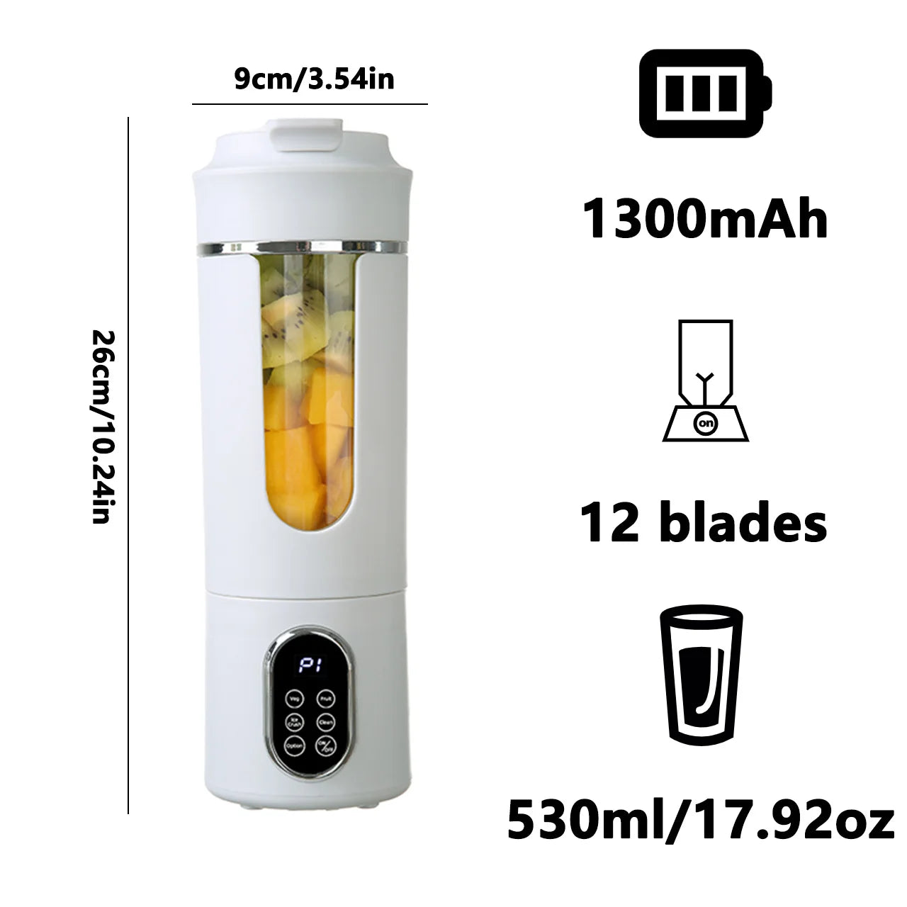 Portable 580ML Electric Personal Blender