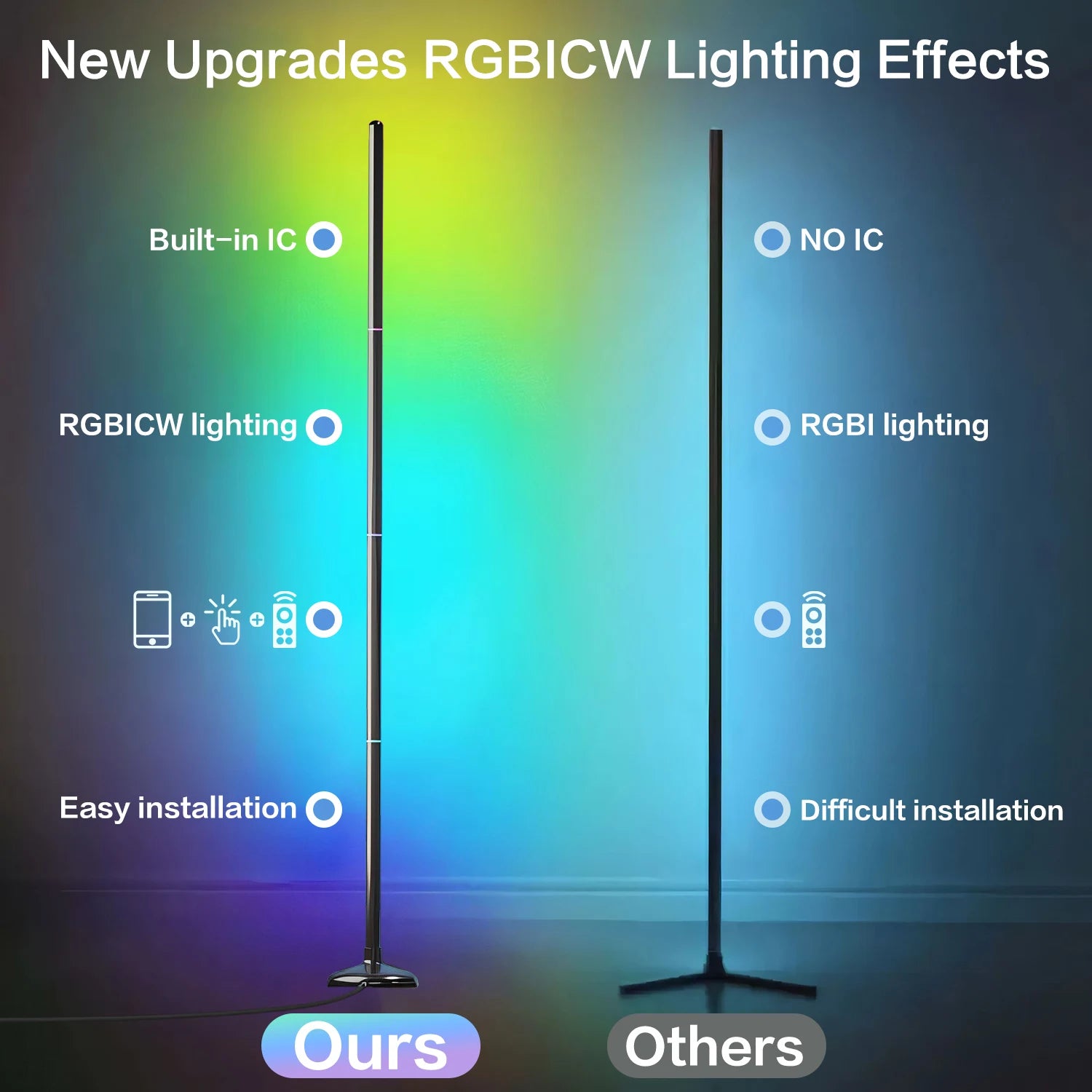 RGB Color Changing Floor Lamp