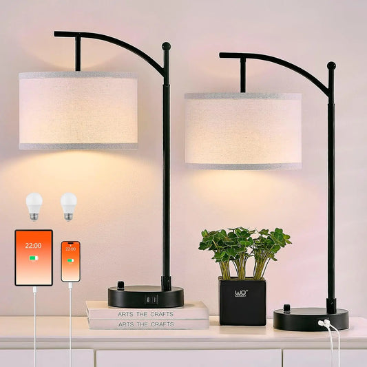 23.5-Inch Fully Dimmable Table Lamp Set of 2