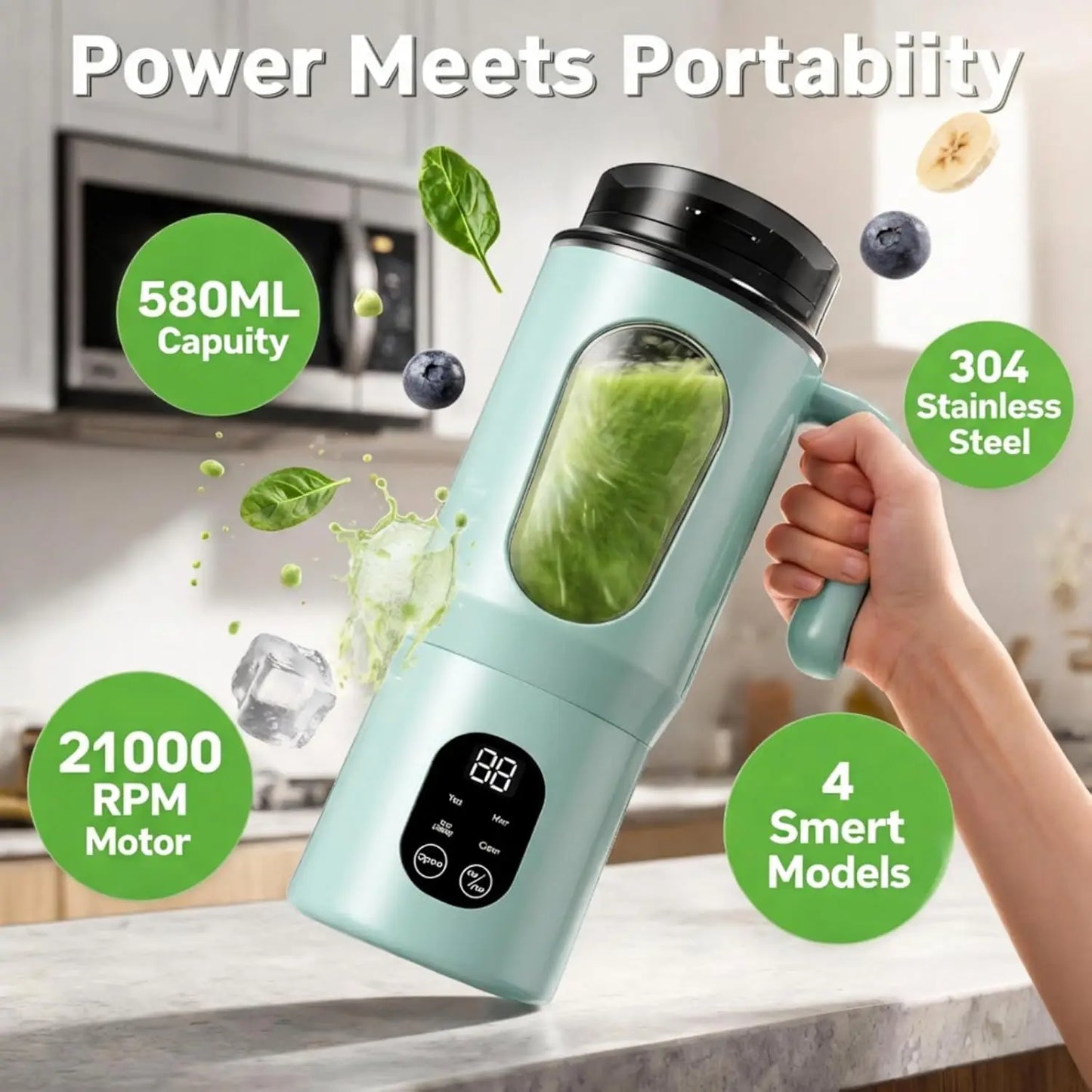 Portable 580ML Electric Personal Blender