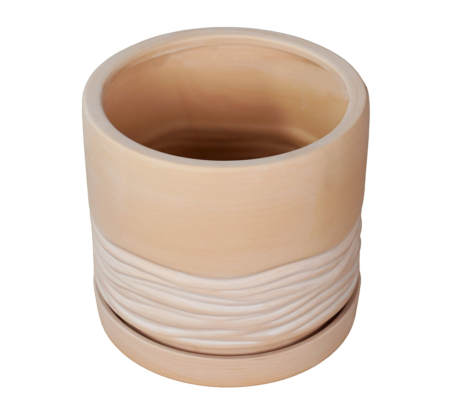 8.2" X 8.2" X 8" round Red Terracotta Terry Plant Planter