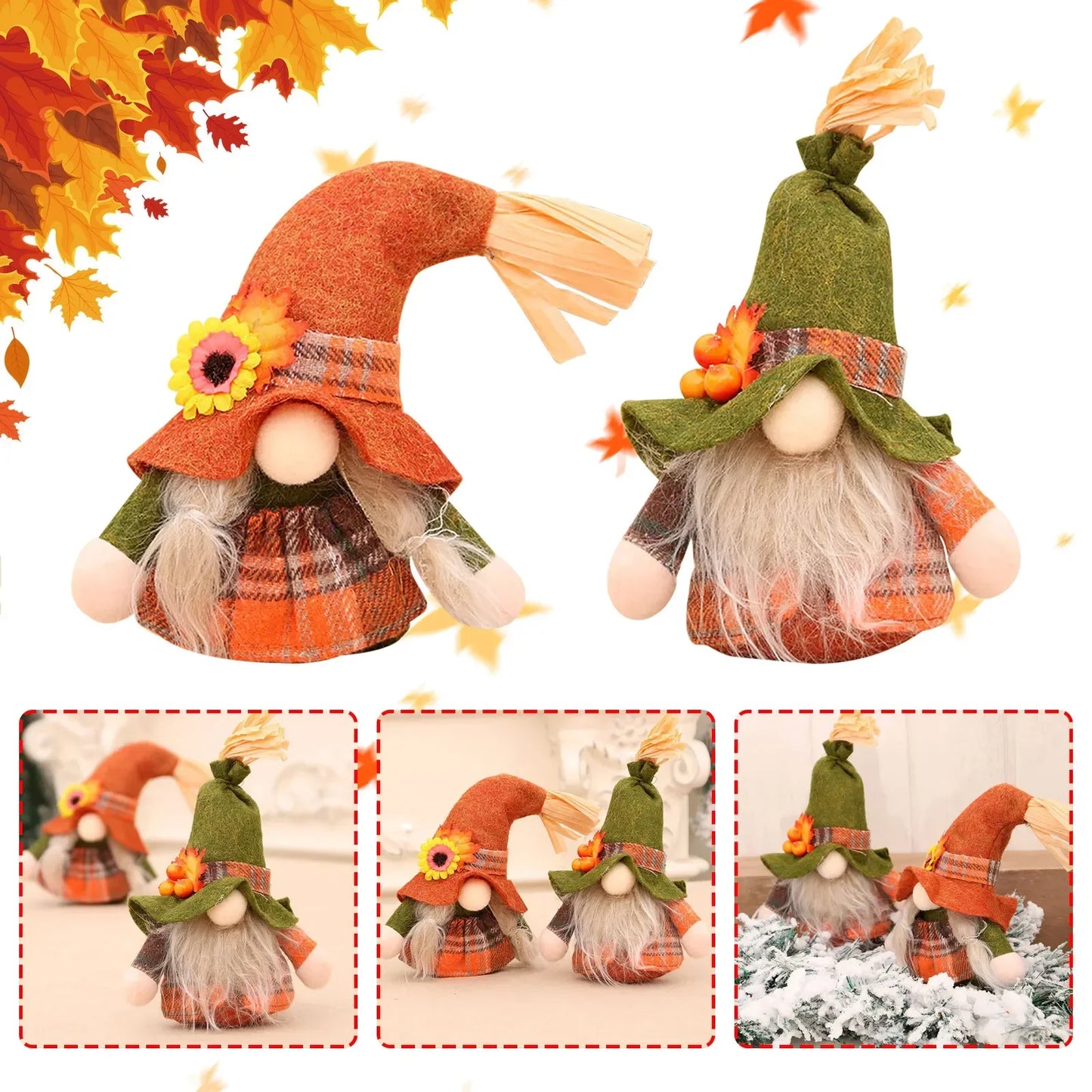 Autumn Nordic Gnome Decor for Autumn, Thanksgiving