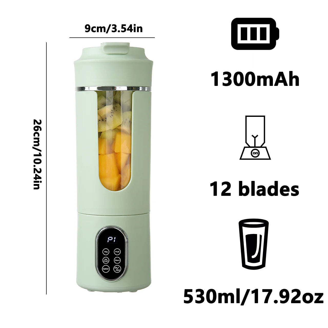 Portable 580ML Electric Personal Blender