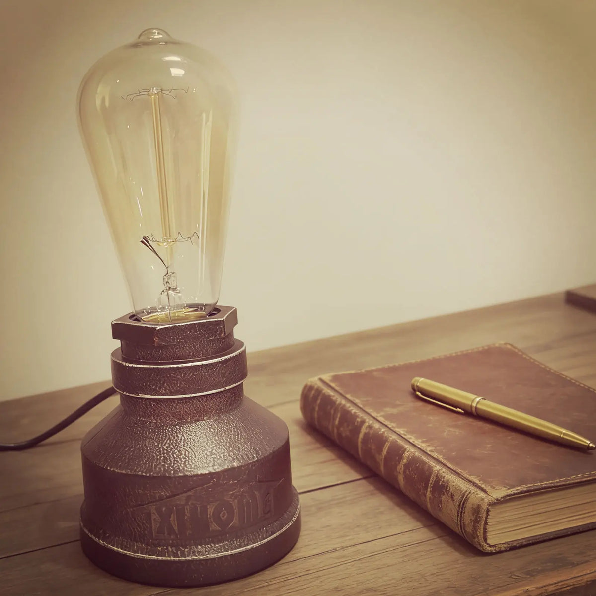XIHOME Steampunk Water Pipe Desk Lamp Base