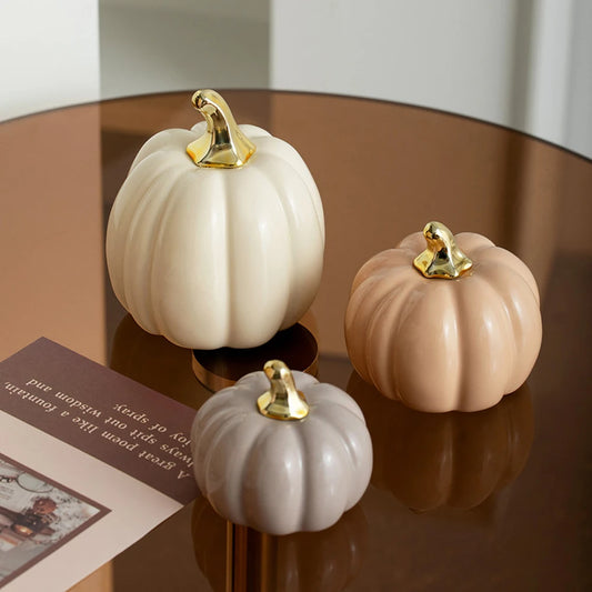 Nordic Ceramic Pumpkin, Autumn Decor