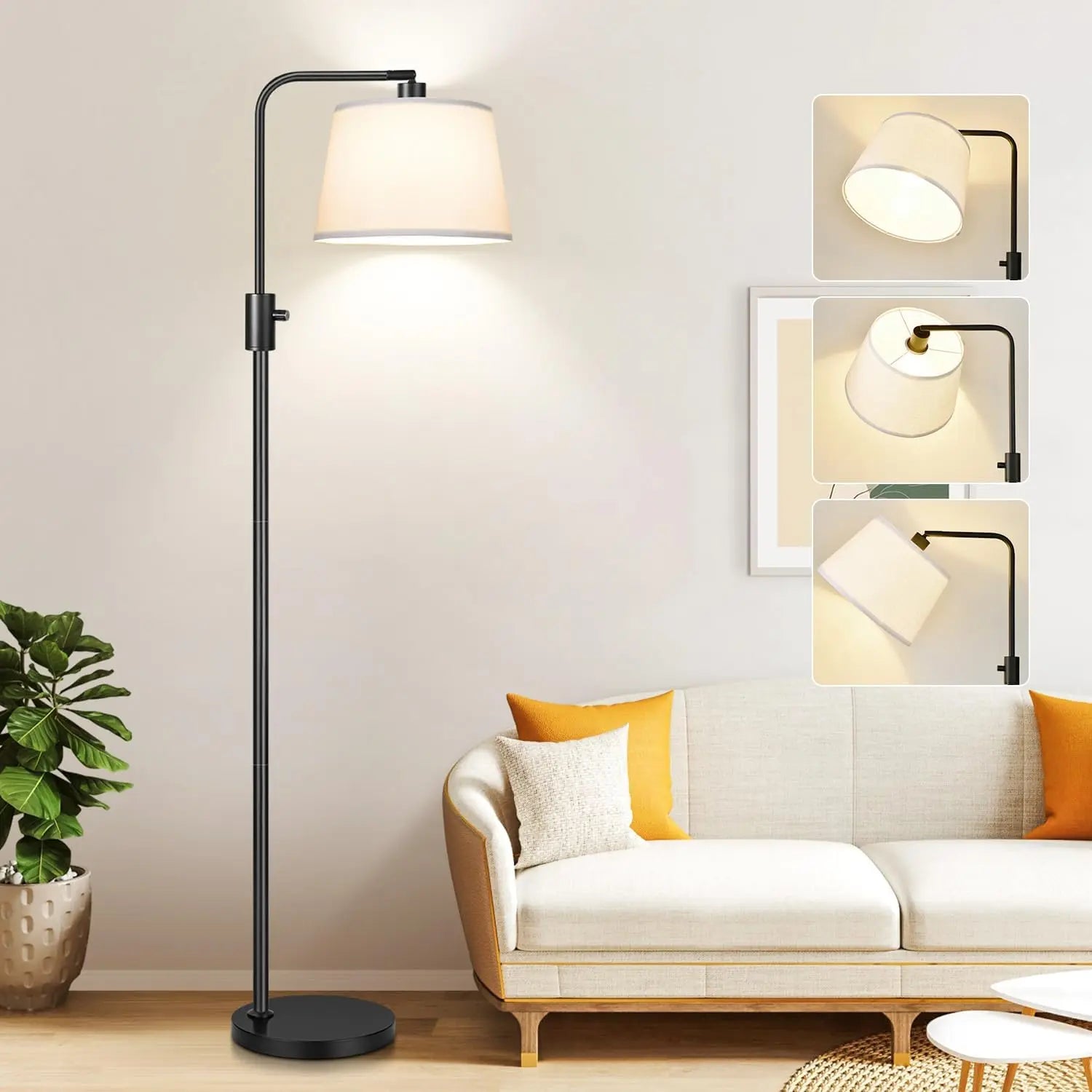 Upgraded Dimmable Arc Floor Lamp
