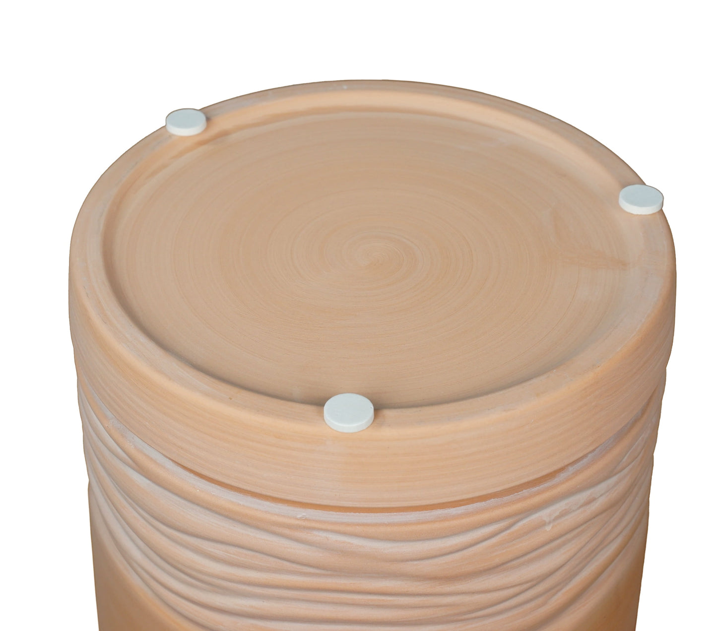 8.2" X 8.2" X 8" round Red Terracotta Terry Plant Planter