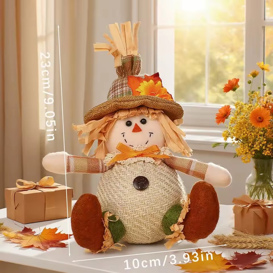 Authentic Harvest Scarecrow Decor