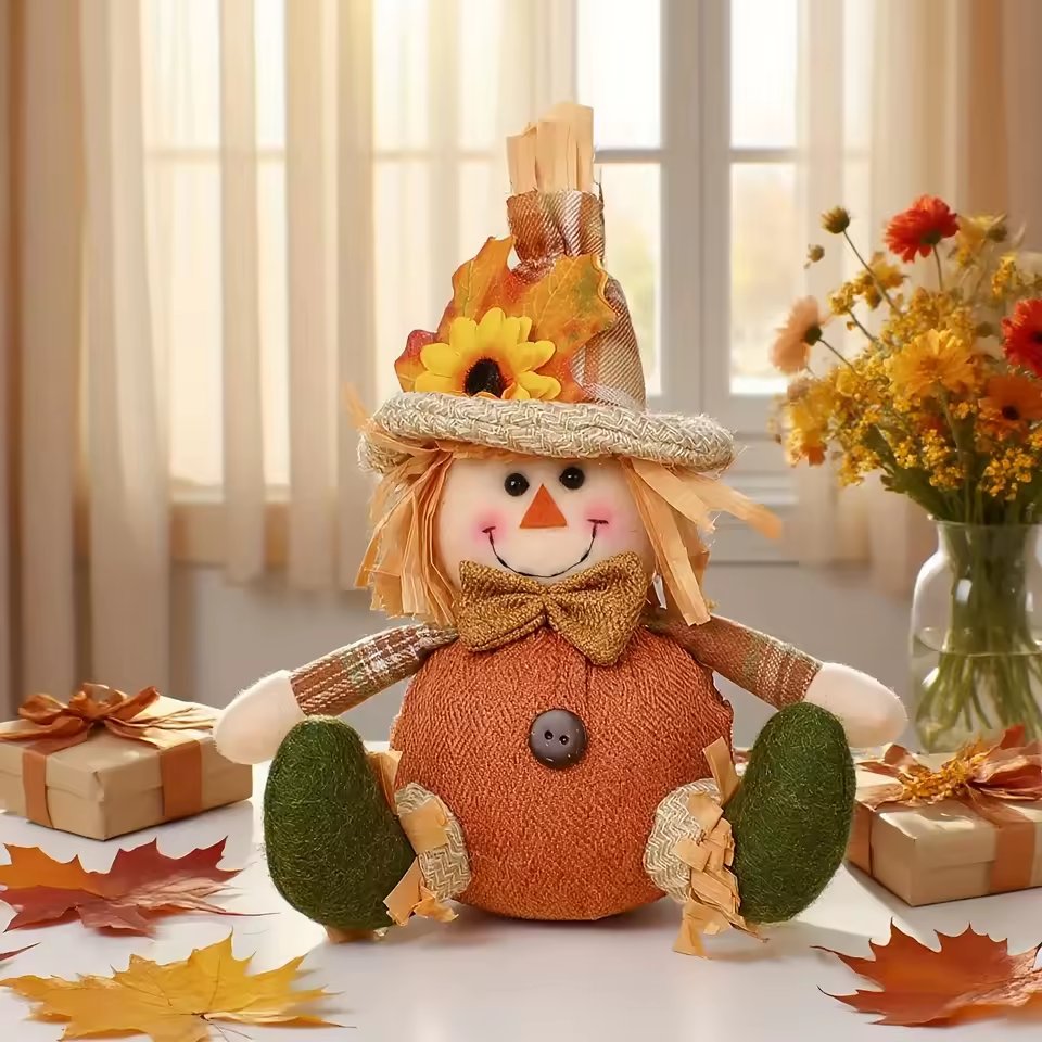 Authentic Harvest Scarecrow Decor