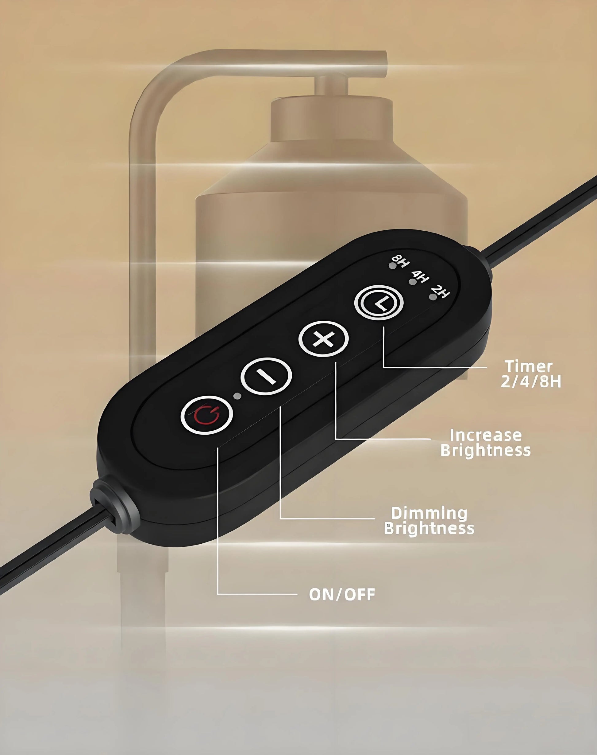 Height-Adjustable Electric Candle Warmer Lamp