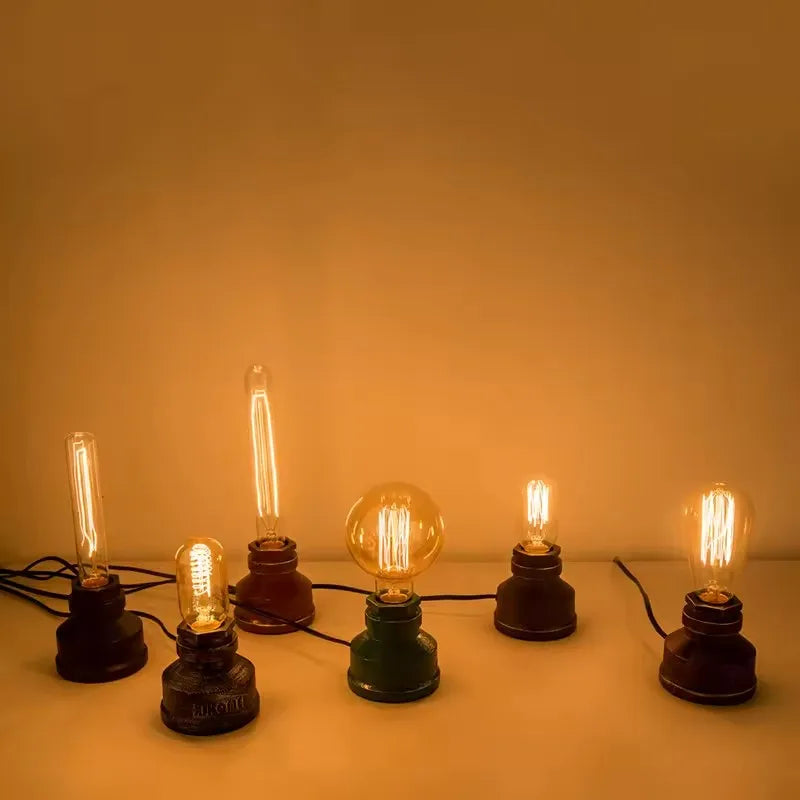 XIHOME Steampunk Water Pipe Desk Lamp Base