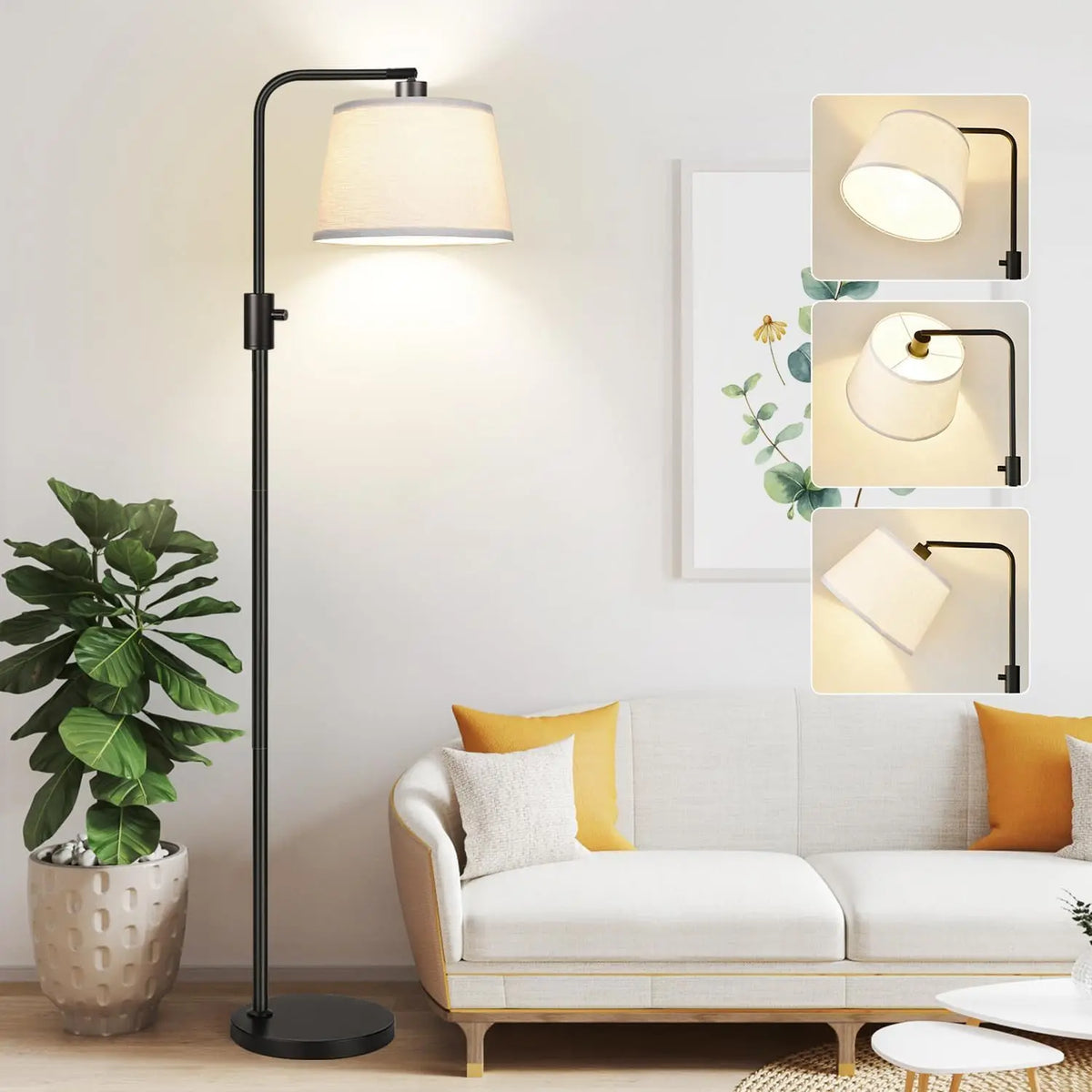 Upgraded Dimmable Arc Floor Lamp