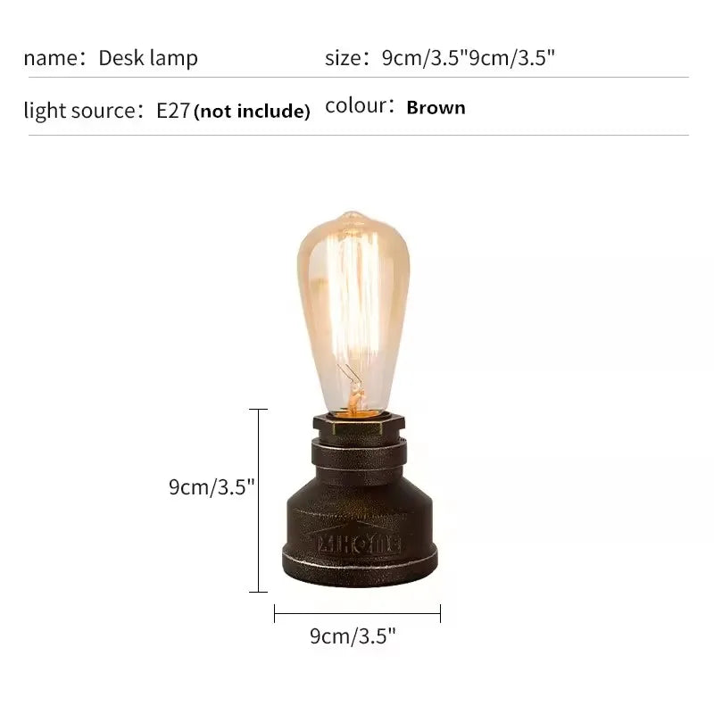 XIHOME Steampunk Water Pipe Desk Lamp Base