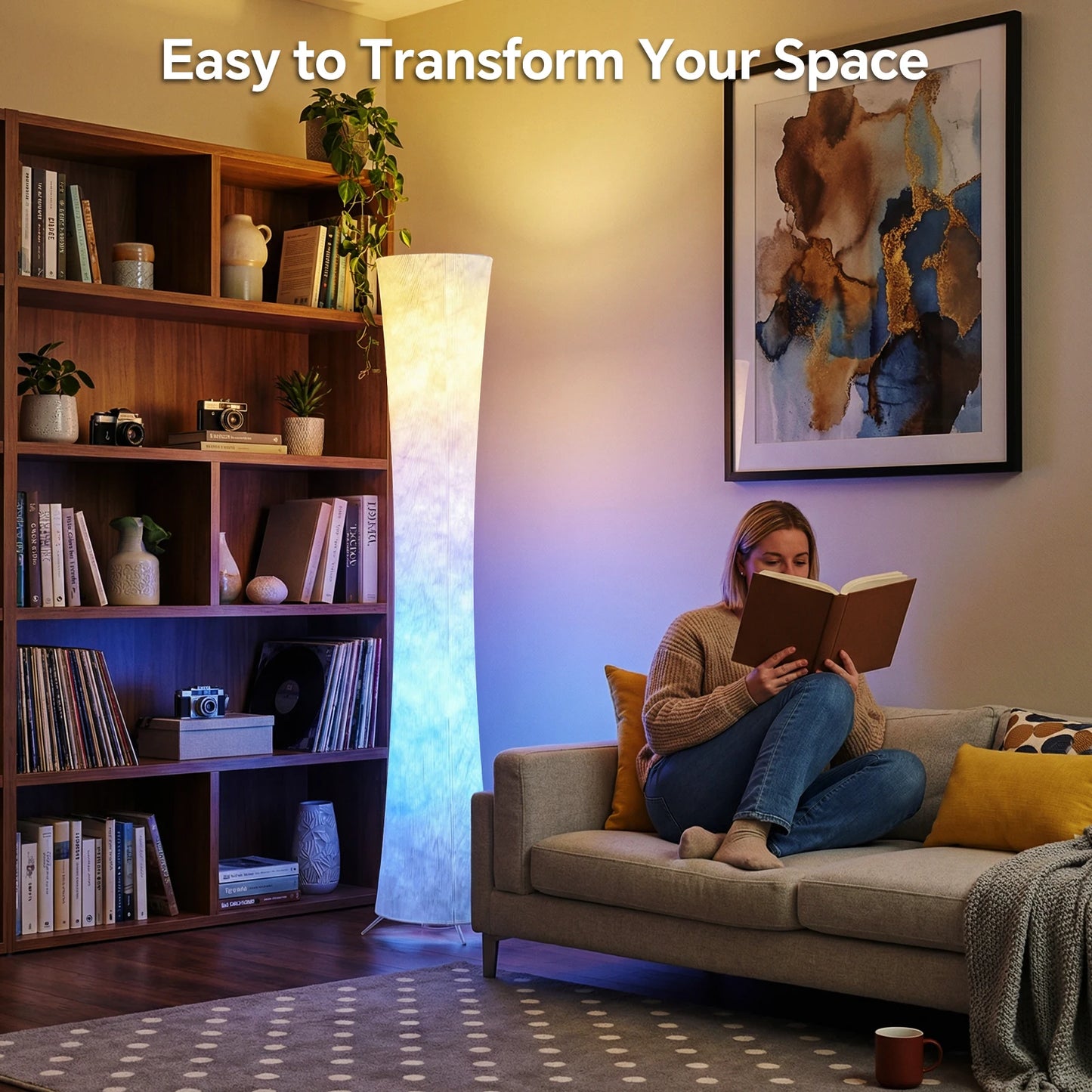 Modern Smart RGB Corner Floor Lamp