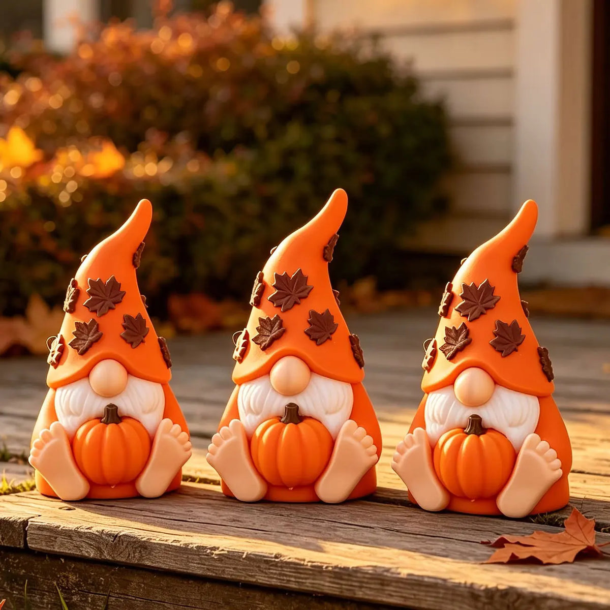 Harvest Festival Pumpkin Gnome Doll Ornament