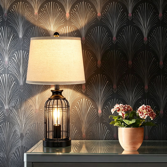 23-Inch Modern Minimalist Double-Layer Table Lamp