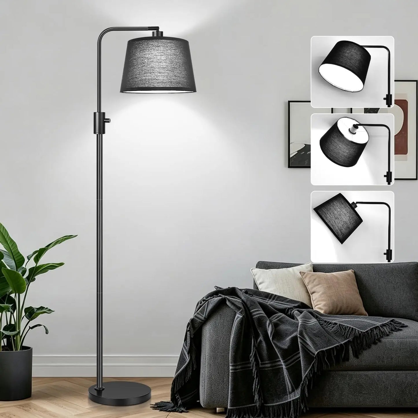 Upgraded Dimmable Arc Floor Lamp