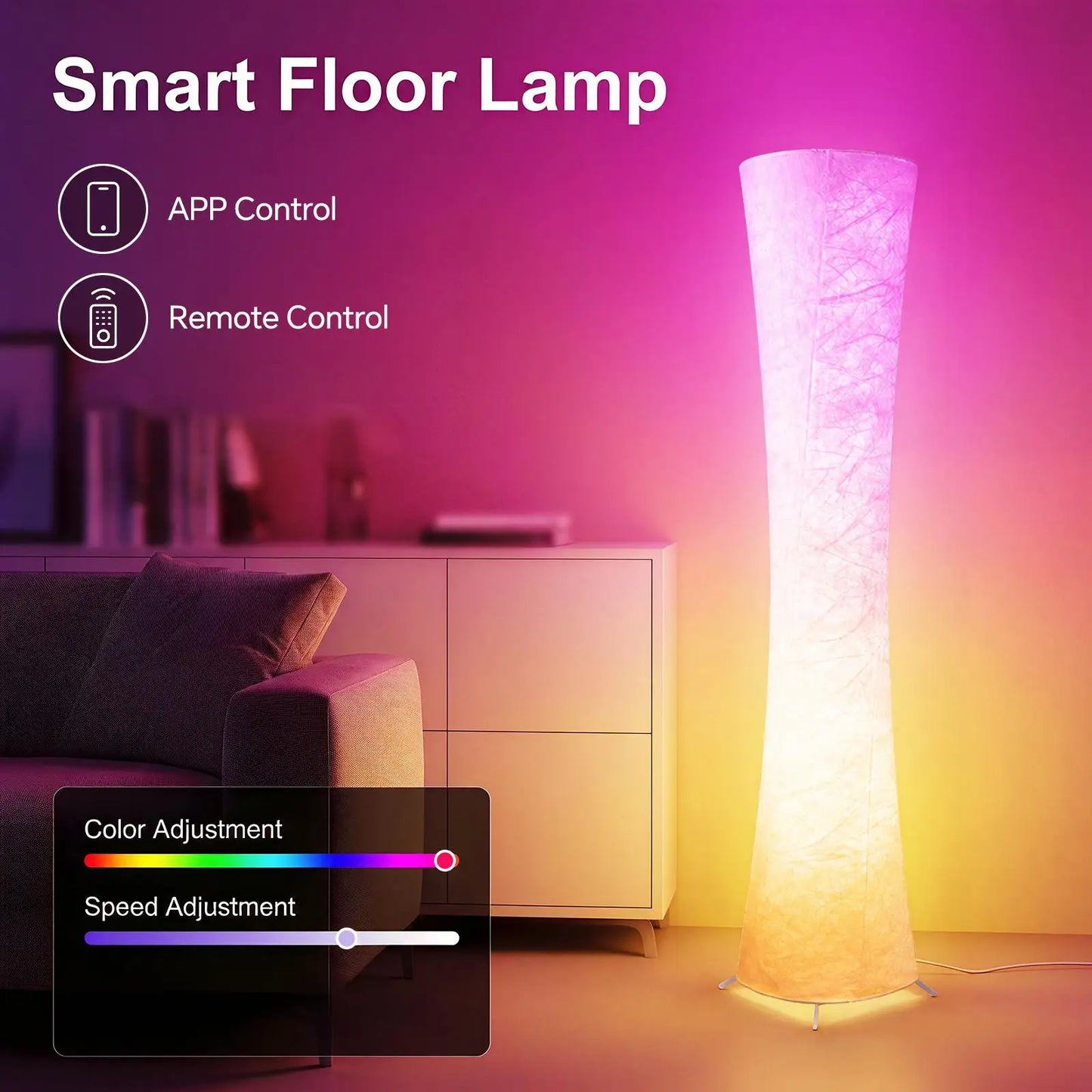 Modern Smart RGB Corner Floor Lamp