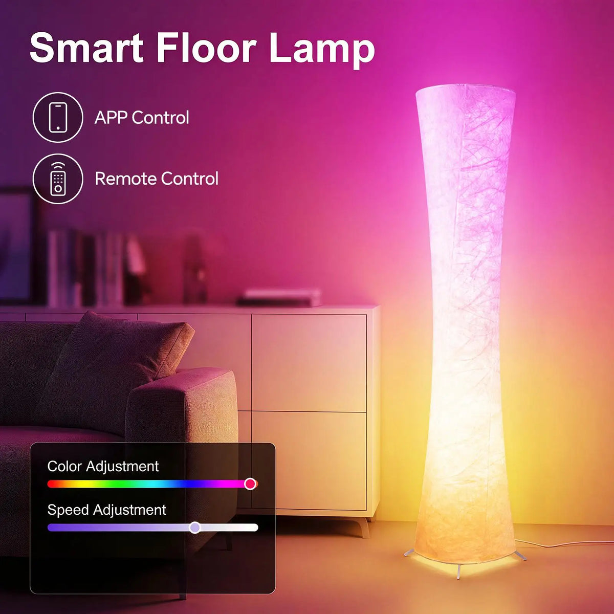 Modern Smart RGB Corner Floor Lamp