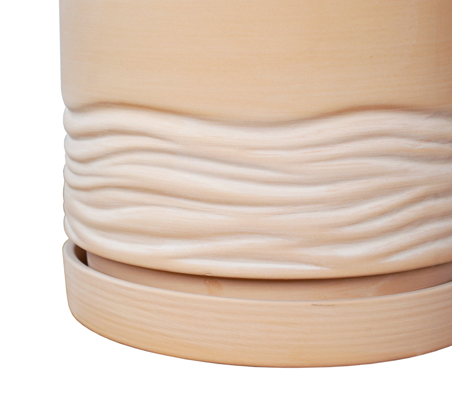 8.2" X 8.2" X 8" round Red Terracotta Terry Plant Planter