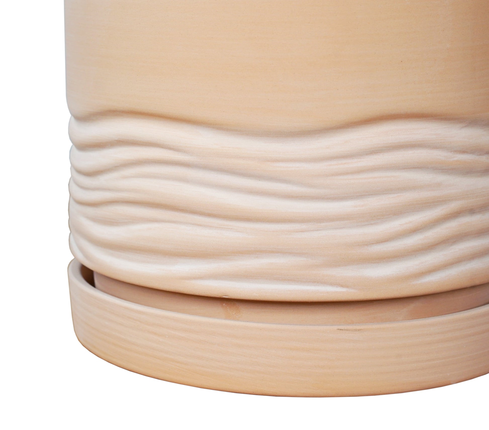 8.2" X 8.2" X 8" round Red Terracotta Terry Plant Planter