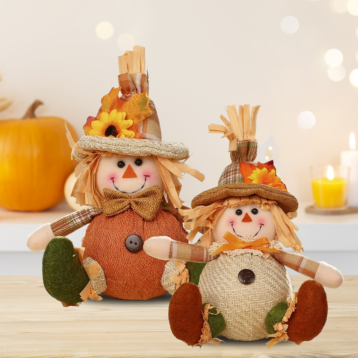 Authentic Harvest Scarecrow Decor